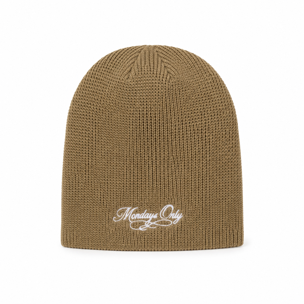 Mondays Only Slouch Beanie sand
